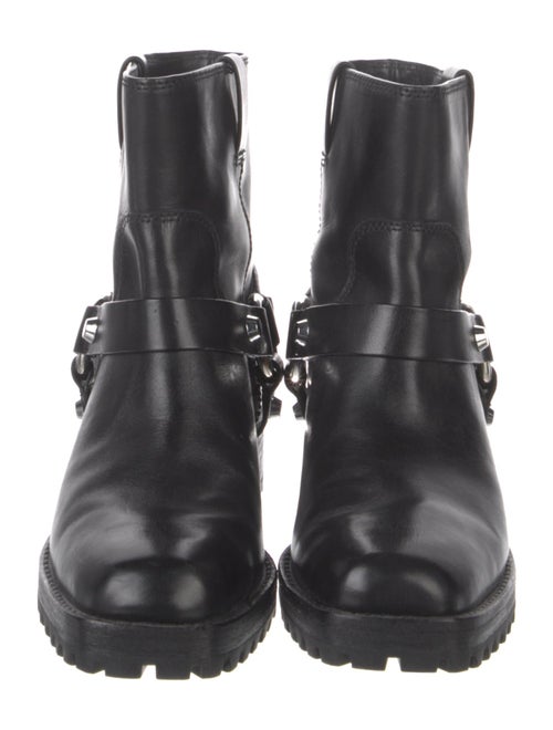 Michael Kors Leather Moto Boots