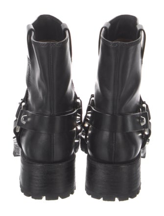 Michael Kors Leather Moto Boots
