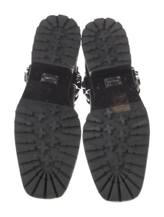 Michael Kors Leather Moto Boots