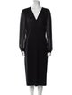 Michael Kors Virgin Wool Midi Length Dress