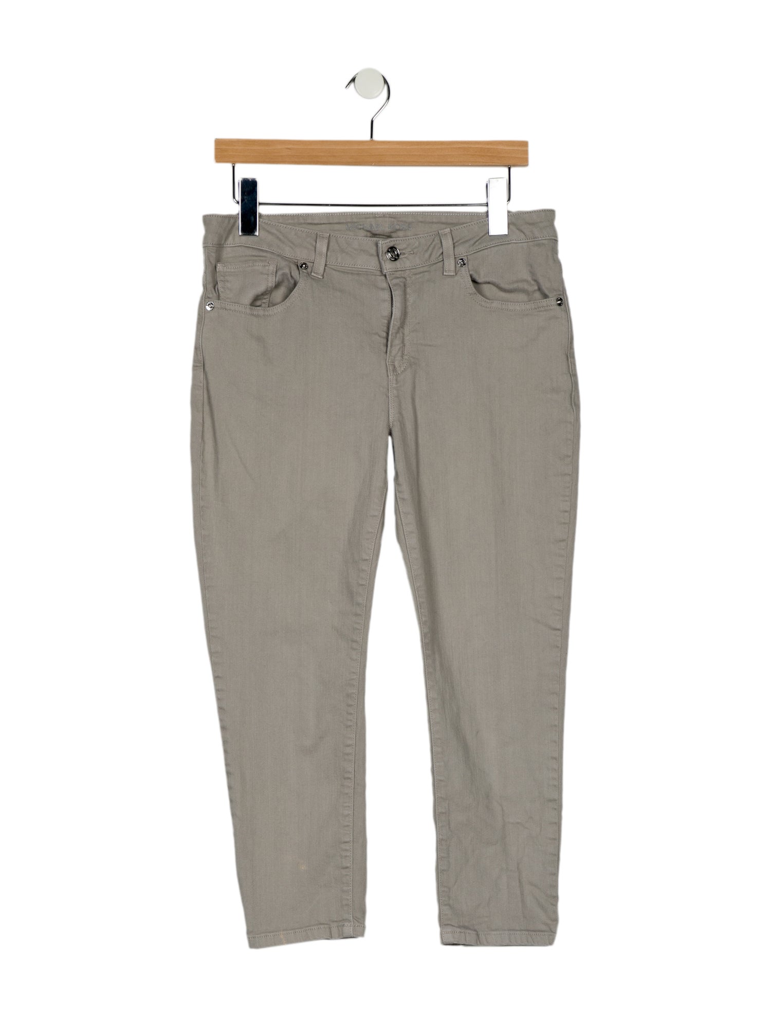 Michael Kors Mid-Rise Straight Leg Jeans