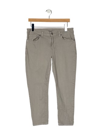 Michael Kors Mid-Rise Straight Leg Jeans