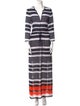 Michael Kors Striped Long Dress