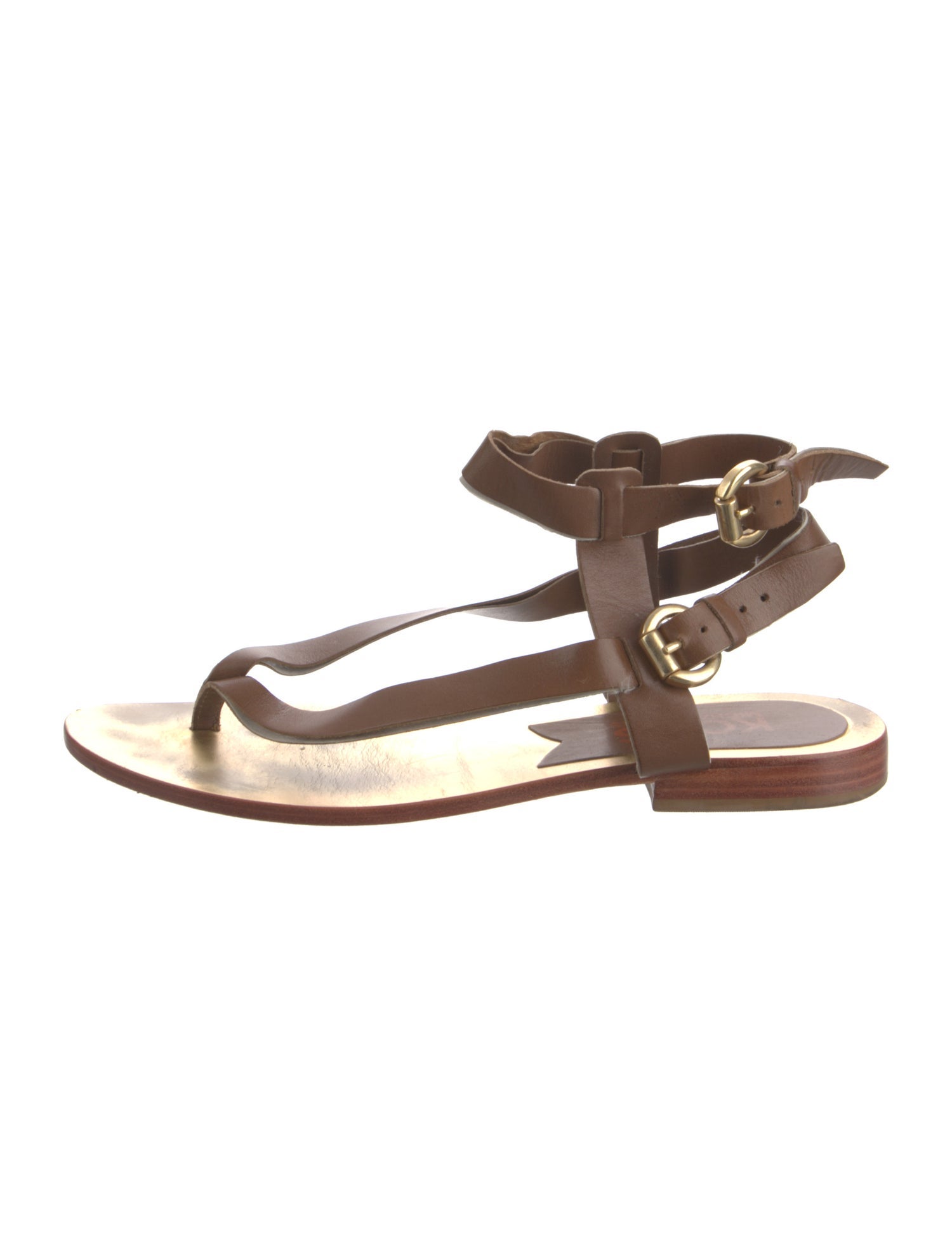 Michael Kors Leather Gladiator Sandals