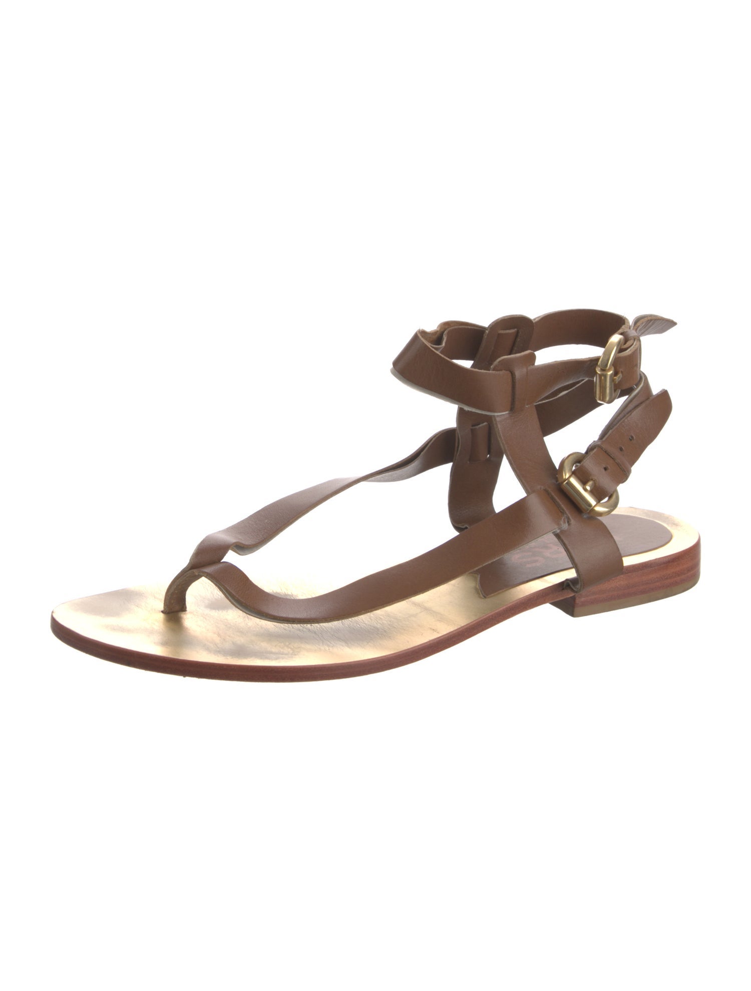 Michael Kors Leather Gladiator Sandals