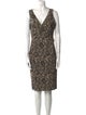 Michael Kors Printed Knee-Length Dress