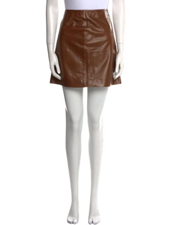 Michael Kors Leather Mini Skirt
