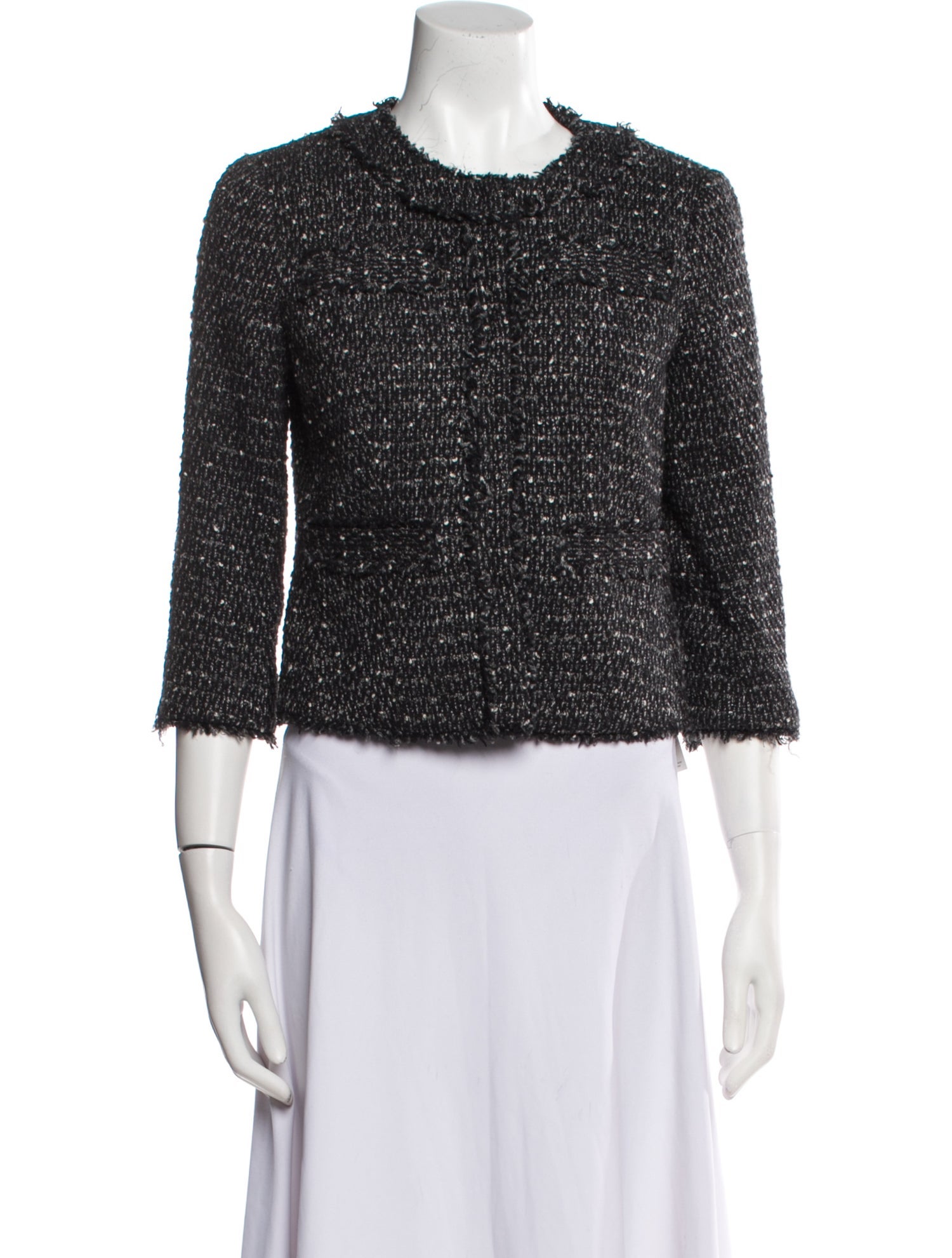 Michael Kors Wool Tweed Pattern Evening Jacket