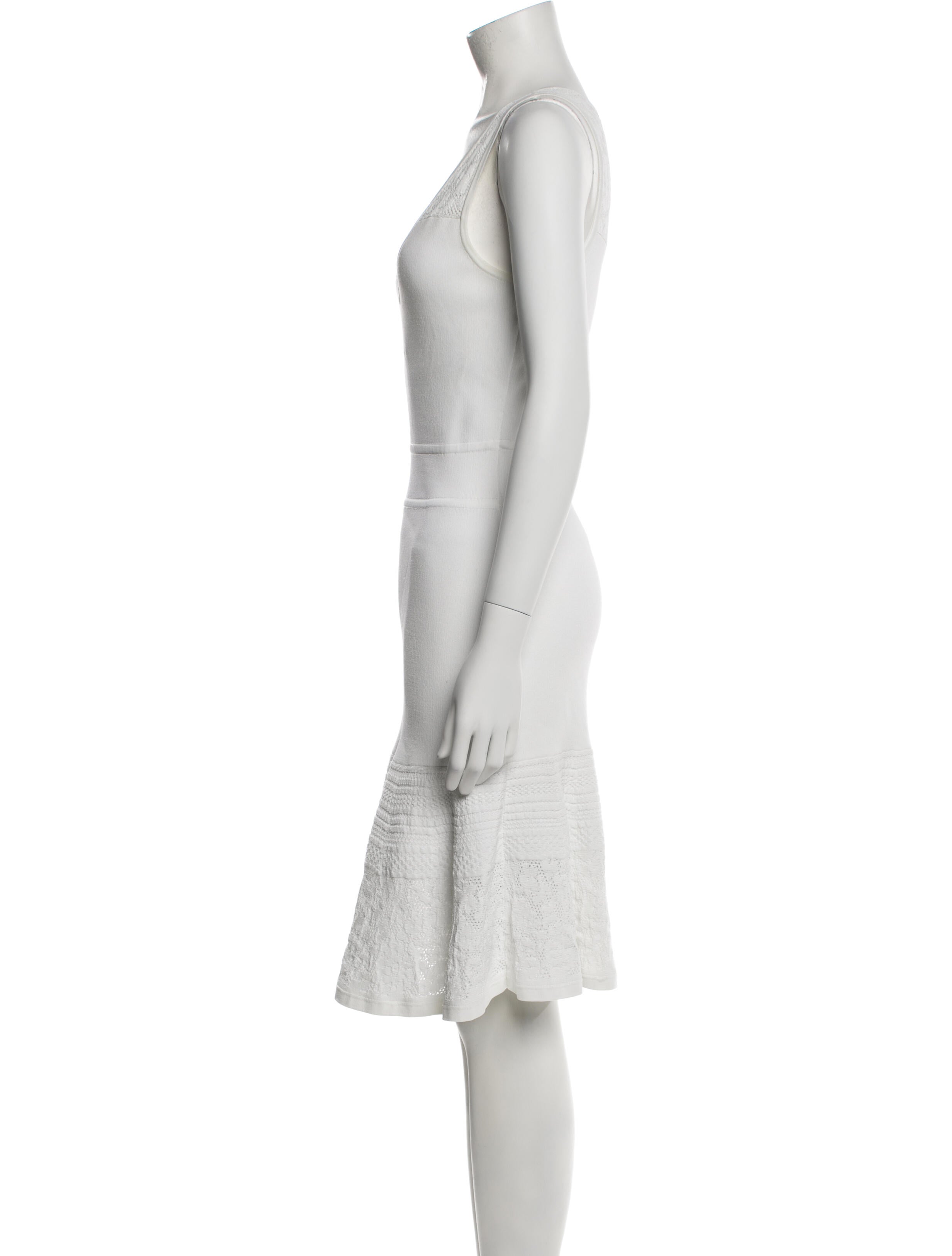 Michael Kors V-Neck Knee-Length Dress