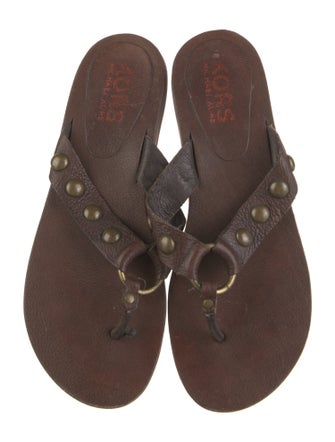 Michael Kors Leather Slides