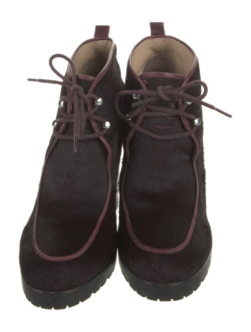 Michael Kors Ponyhair Lace-Up Boots