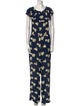 Michael Kors Silk Printed Jumpsuit