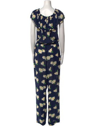 Michael Kors Silk Printed Jumpsuit