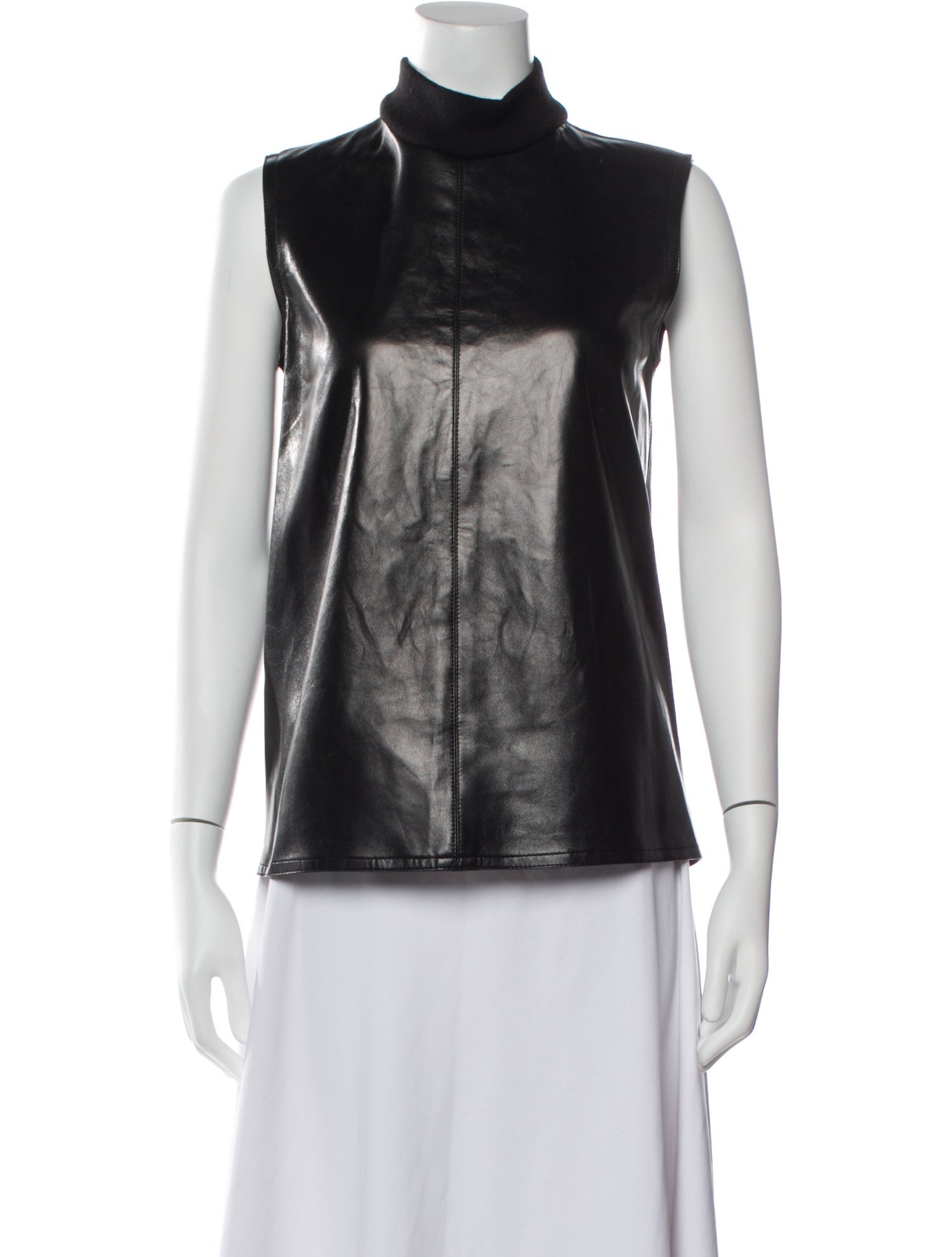 Michael Kors Turtleneck Sleeveless Top