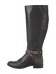 Michael Kors Leather Studded Accents Riding Boots
