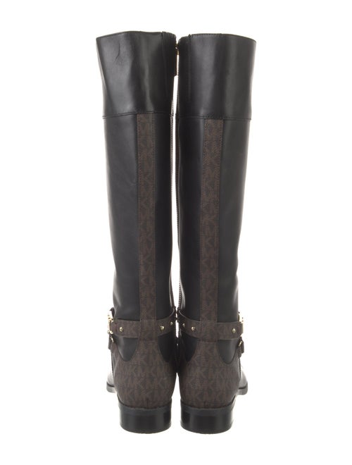 Michael Kors Leather Studded Accents Riding Boots
