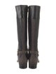 Michael Kors Leather Studded Accents Riding Boots