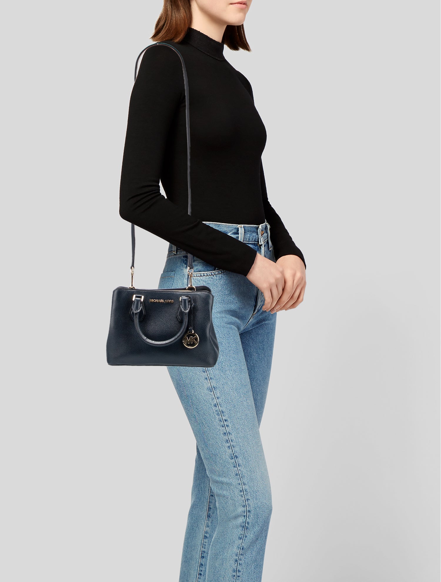 Michael Kors Leather Top Handle Bag