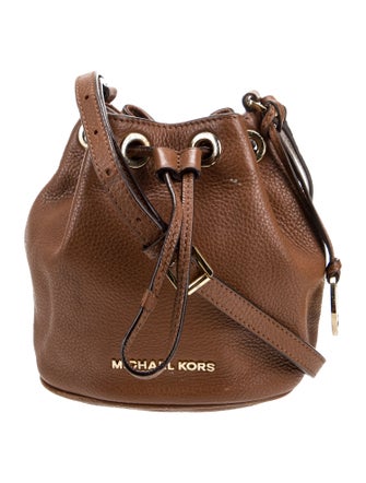 Michael Kors Leather Bucket Bag