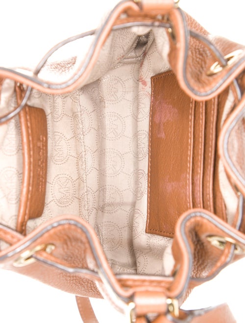 Michael Kors Leather Bucket Bag