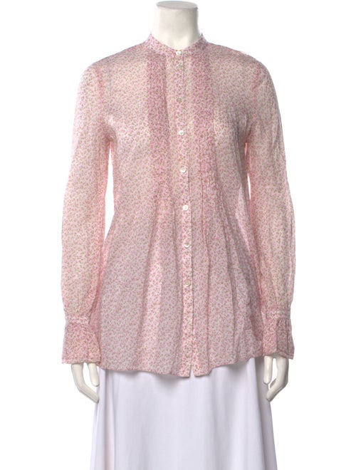 Michael Kors Printed Mock Neck Top