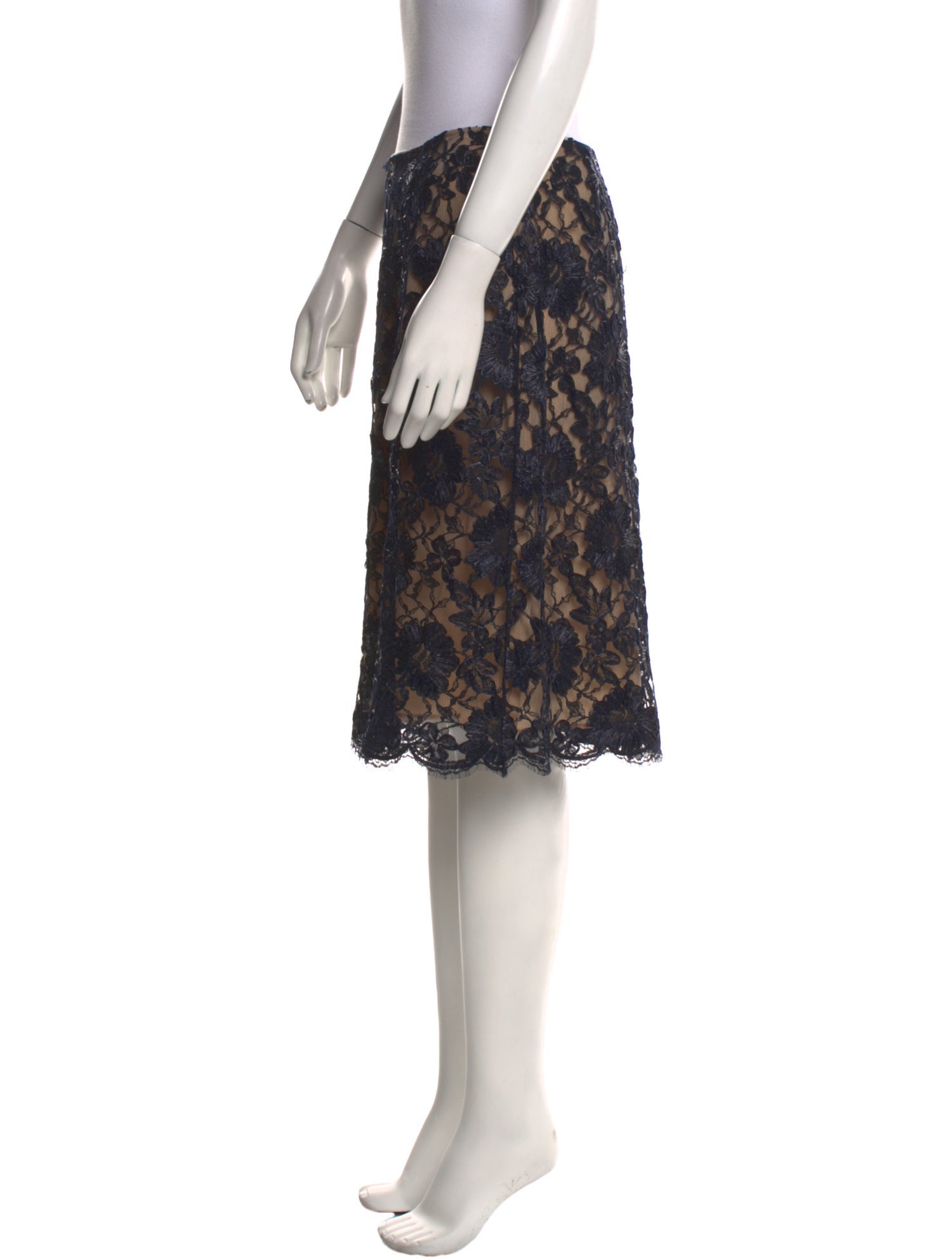 Michael Kors Lace Pattern Knee-Length Skirt