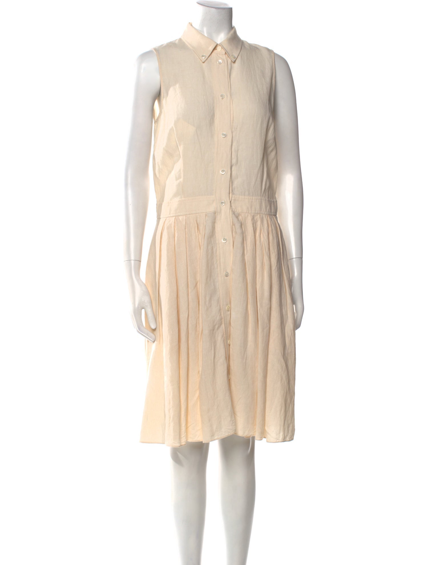 Michael Kors Linen Midi Length Dress