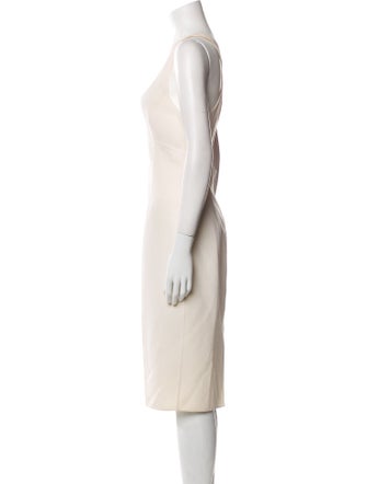 Michael Kors Virgin Wool Midi Length Dress