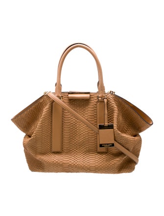 Michael Kors Python Top Handle Bag