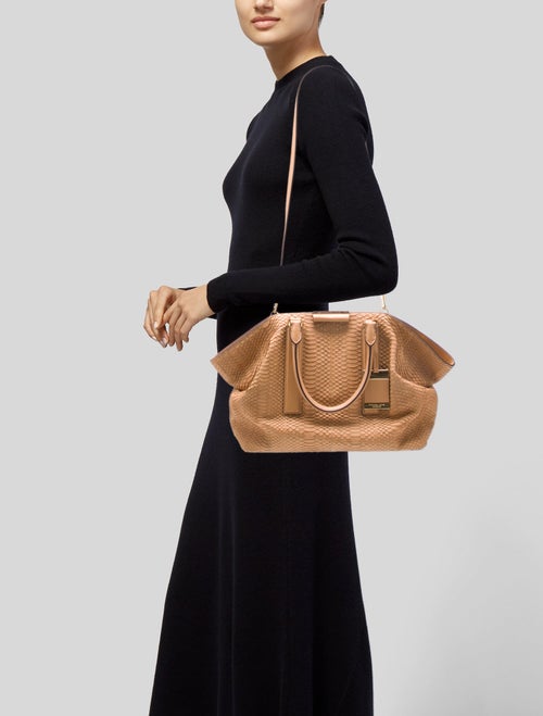Michael Kors Python Top Handle Bag