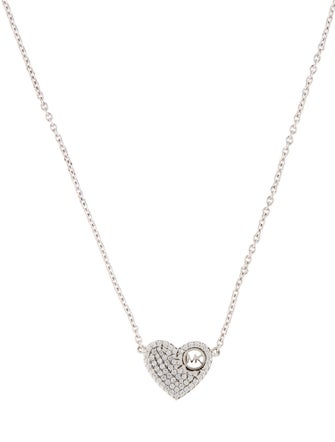 Michael Kors Pavé Heart Necklace