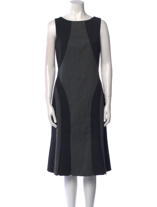 Michael Kors Virgin Wool Midi Length Dress