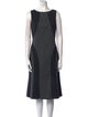 Michael Kors Virgin Wool Midi Length Dress