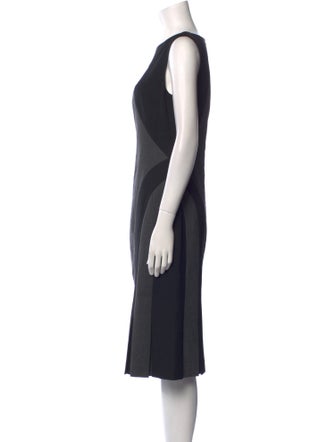 Michael Kors Virgin Wool Midi Length Dress