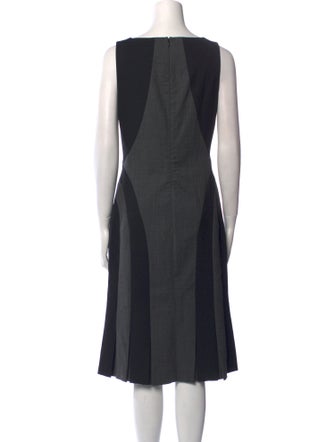 Michael Kors Virgin Wool Midi Length Dress