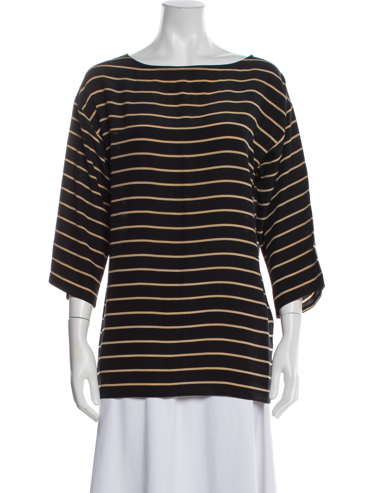 Michael Kors Silk Striped T-Shirt