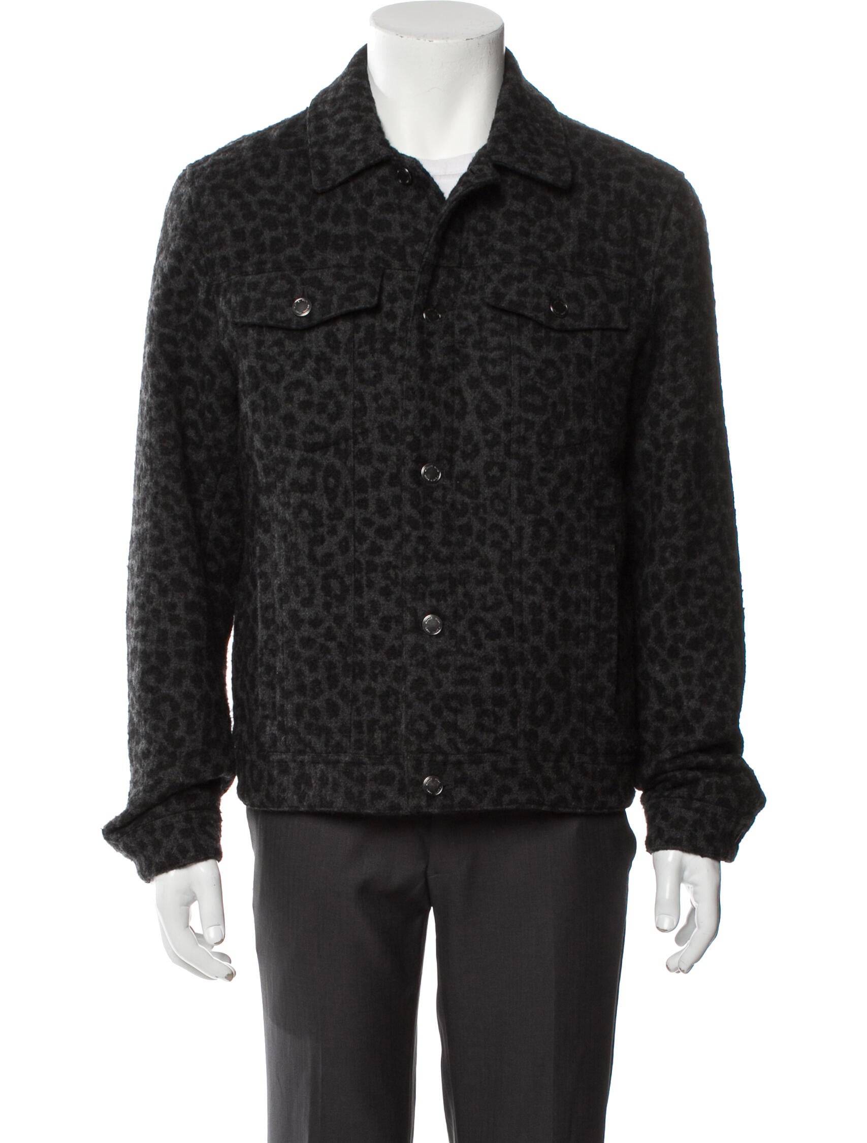 Michael Kors Animal Print Trucker Jacket