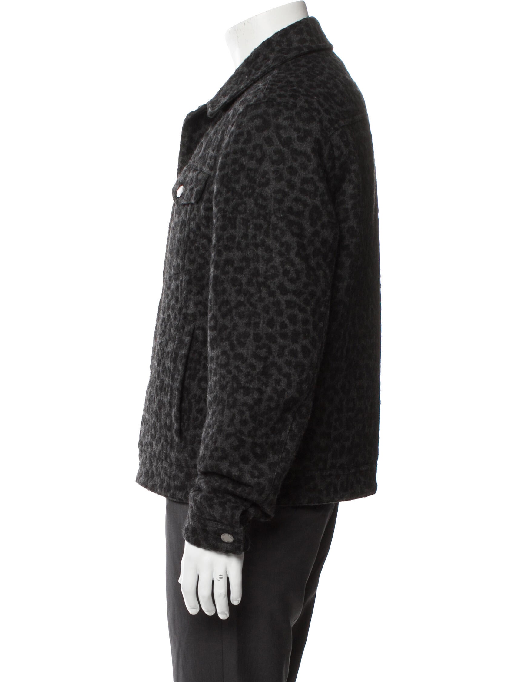 Michael Kors Animal Print Trucker Jacket