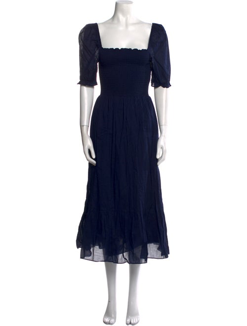 Michael Kors Square Neckline Midi Length Dress