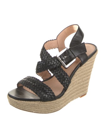 Michael Kors Leather Braided Accents Espadrilles