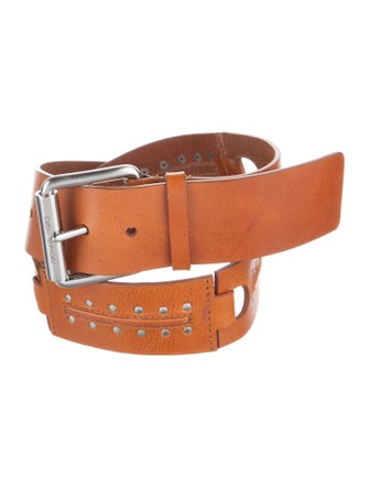 Michael Kors Leather Studded Accents Belt