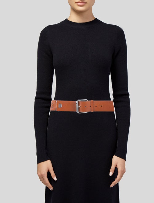 Michael Kors Leather Studded Accents Belt