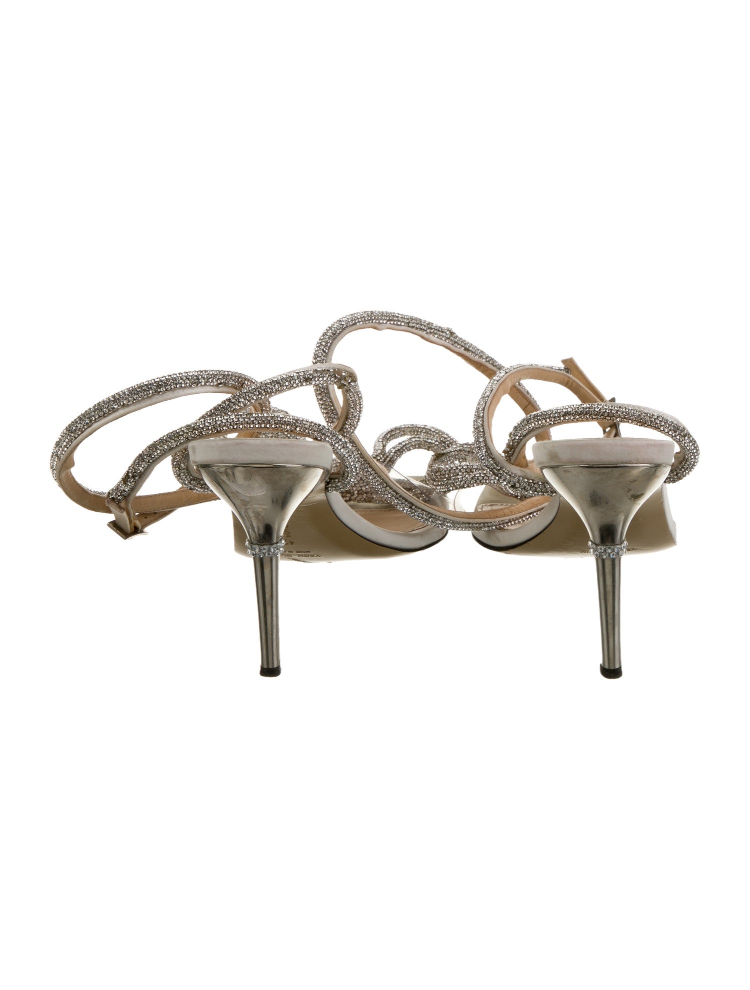 Mach & Mach Leather Bow Accents Sandals