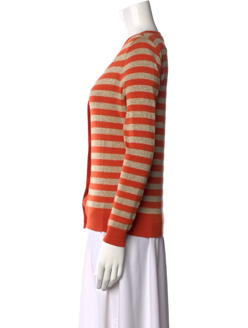 Michael Kors Striped V-Neck Sweater