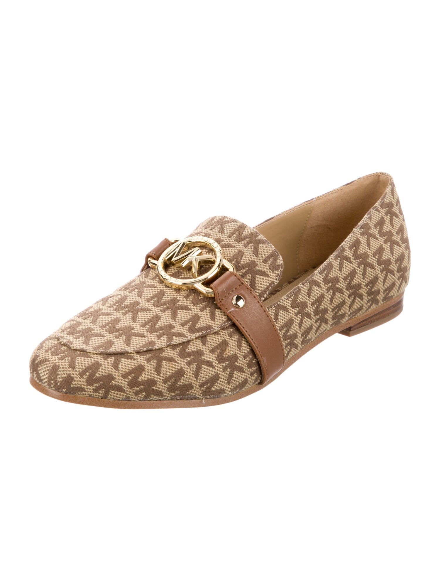 Michael Michael Kors Leather Printed Loafers