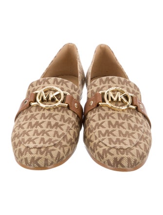Michael Michael Kors Leather Printed Loafers