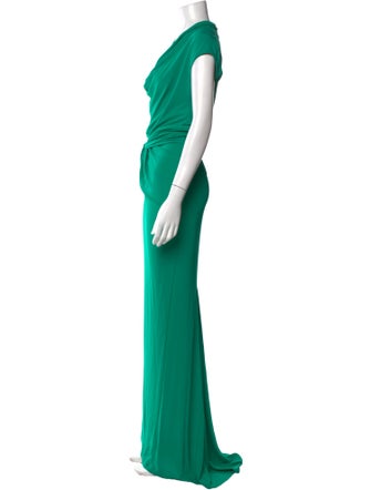 Michael Kors Scoop Neck Long Dress