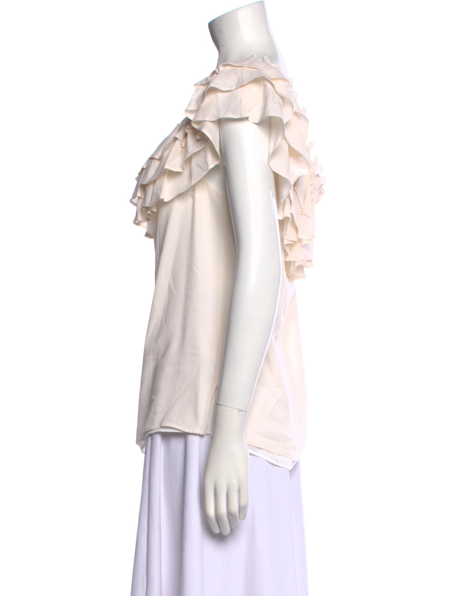 Michael Kors Silk Scoop Neck Blouse