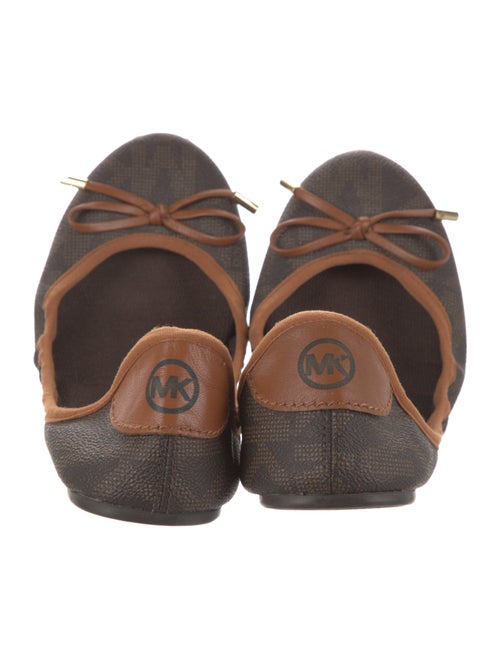 Michael Michael Kors Monogram Pattern Bow Accents Ballet Flats