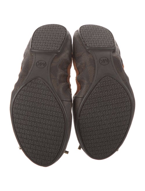 Michael Michael Kors Monogram Pattern Bow Accents Ballet Flats